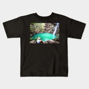 Hidden Waterfall Pool Kids T-Shirt